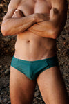 Men's outTHERE Swim brief - Bottle Green