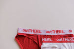 Men's Relaxed Brief - White/Red
