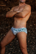 outTHERE Graphic Swim brief - Green