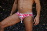 outTHERE Graphic Swim brief - Red