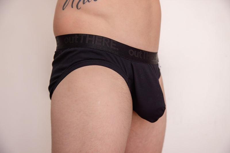 Men's Cotton Brief - Black