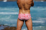 outTHERE Graphic Swim brief - Red