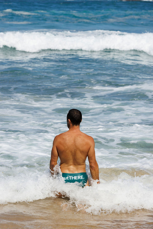 Men's outTHERE Swim brief - Bottle Green