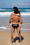 outTHERE Graphic Swim brief - Black